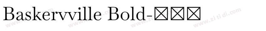 Baskervville Bold字体转换